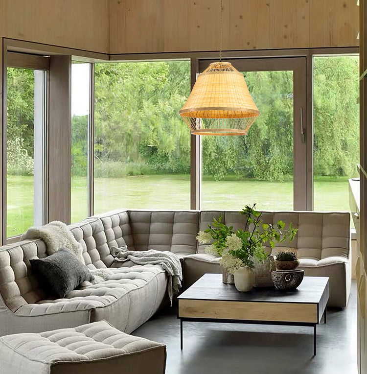 Modern Rattan Pendant Light