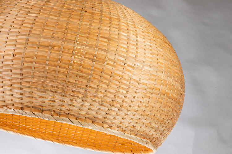 Rattan Dome Shape Pendant Light