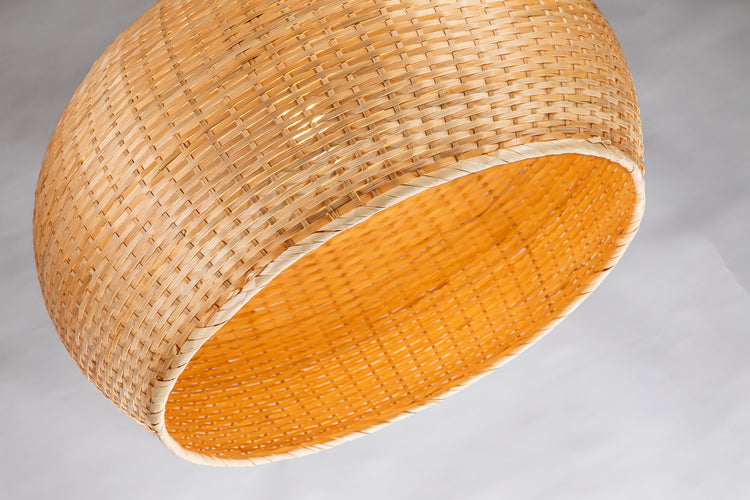 Rattan Dome Shape Pendant Light