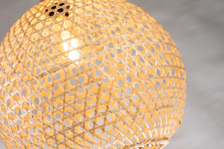 Round Rattan Pendant Light