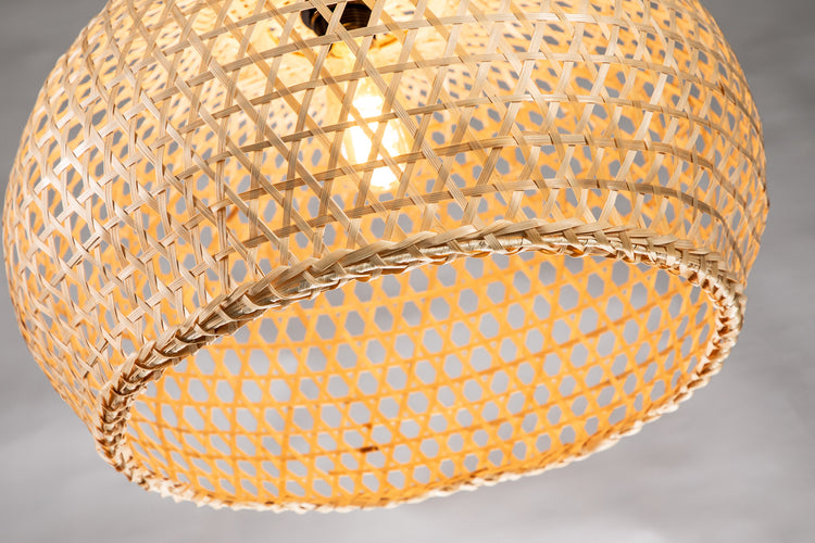 Wicker Rattan Dome Pendant Light