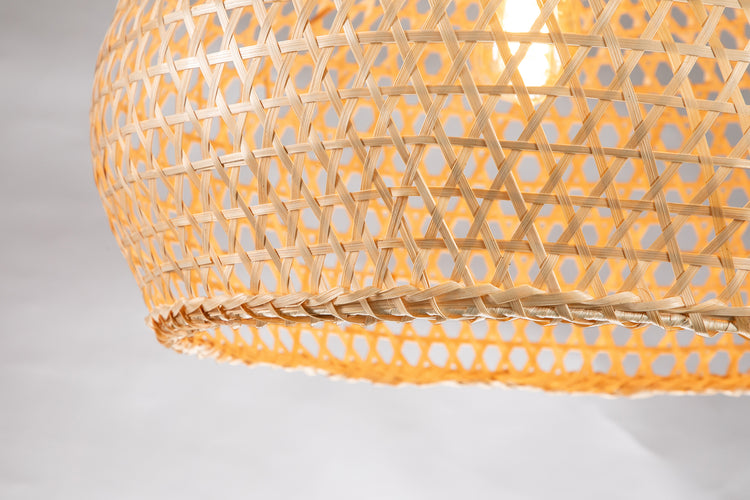 Wicker Rattan Dome Pendant Light