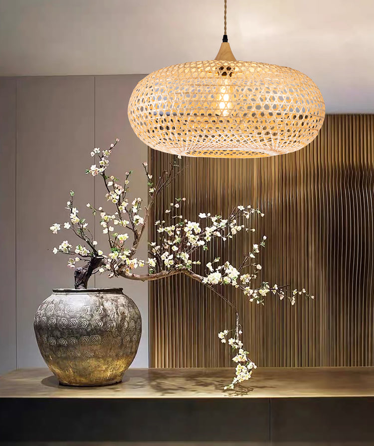 Wicker Rattan Pendant Light