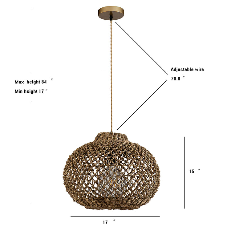 Arya Rattan Pendant Light