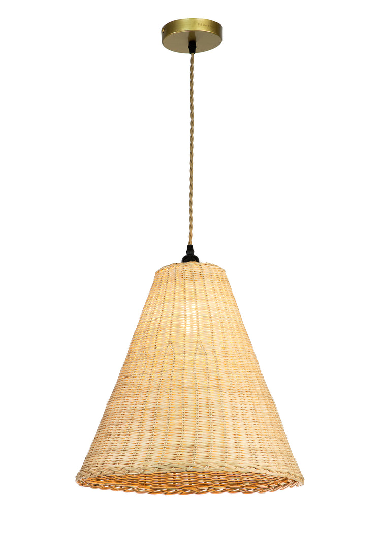 Large Rattan Pendant Light
