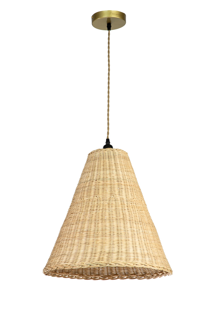 Large Rattan Pendant Light