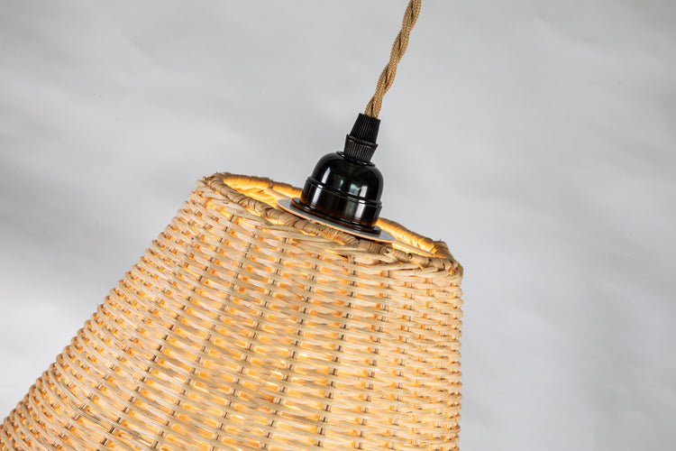 Large Rattan Pendant Light