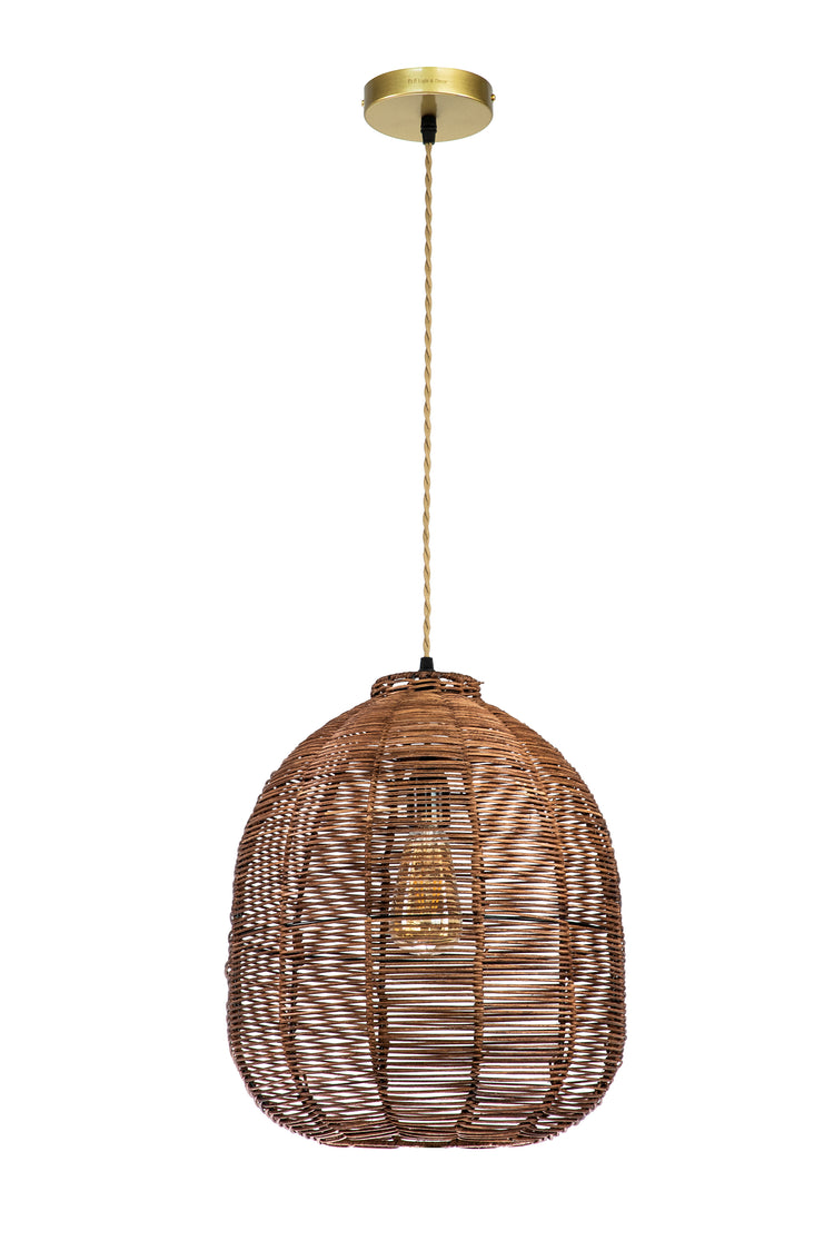 Wicker Rattan Pendant Light