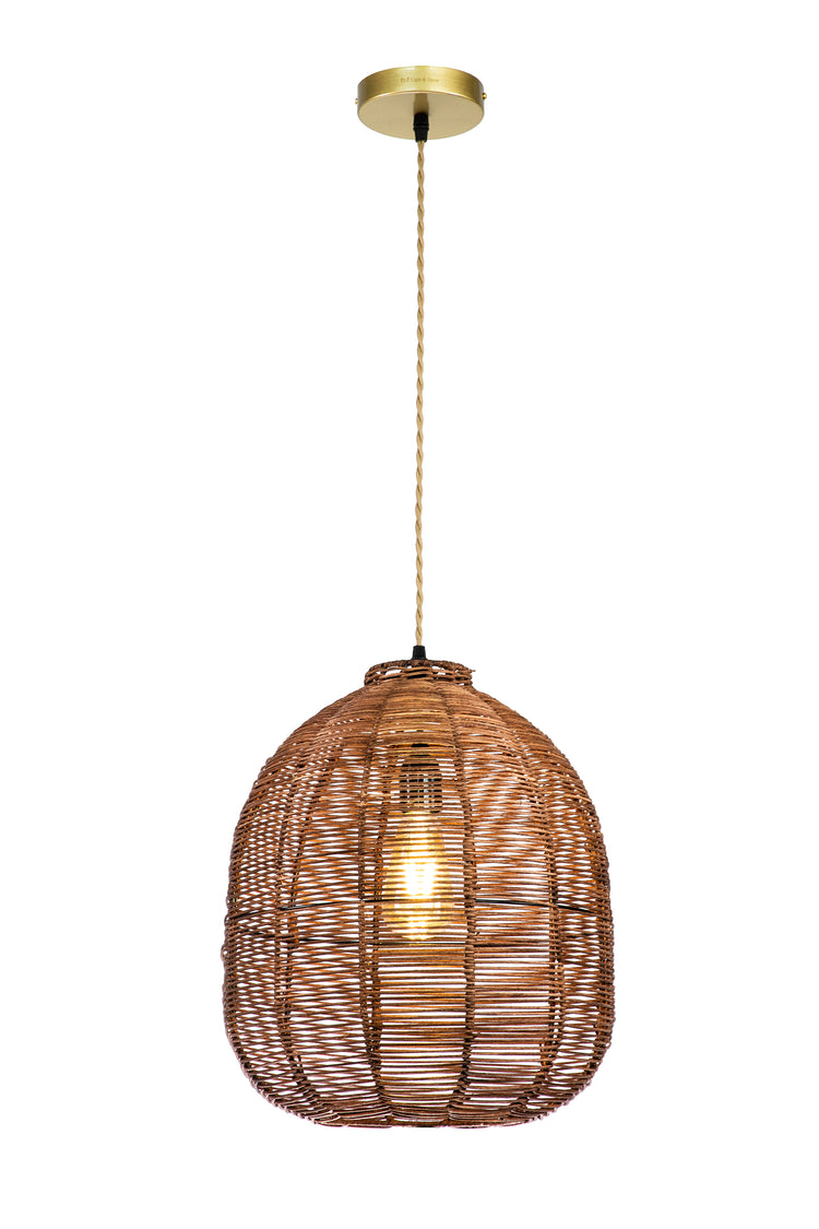 Wicker Rattan Pendant Light