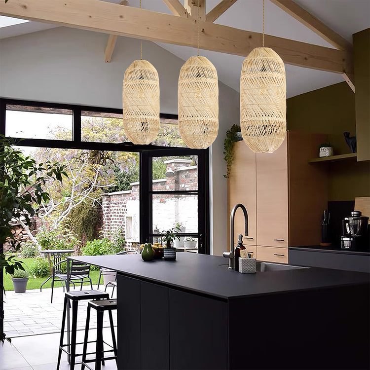 Handmade Large Rattan Pendant Light