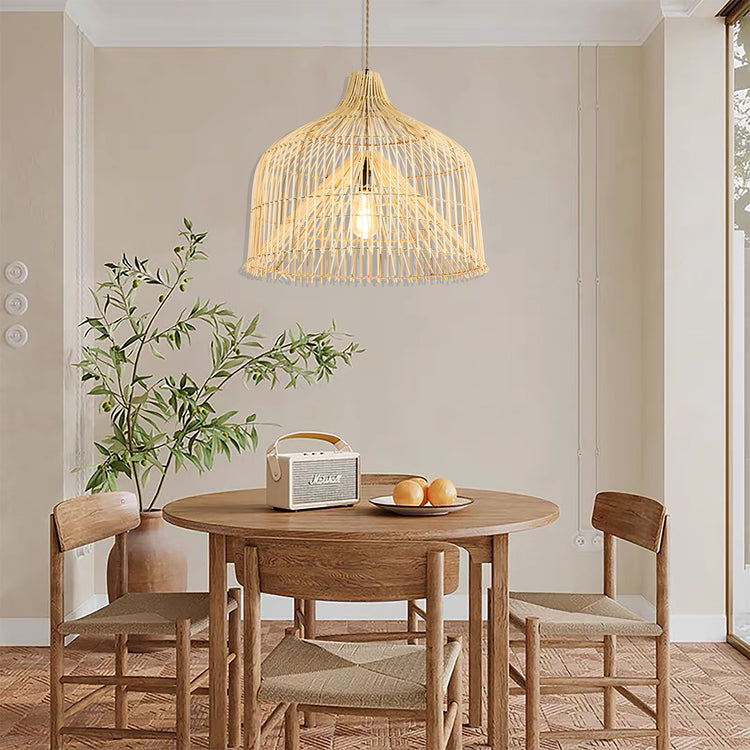 Handmade Large Basket Pendant Light