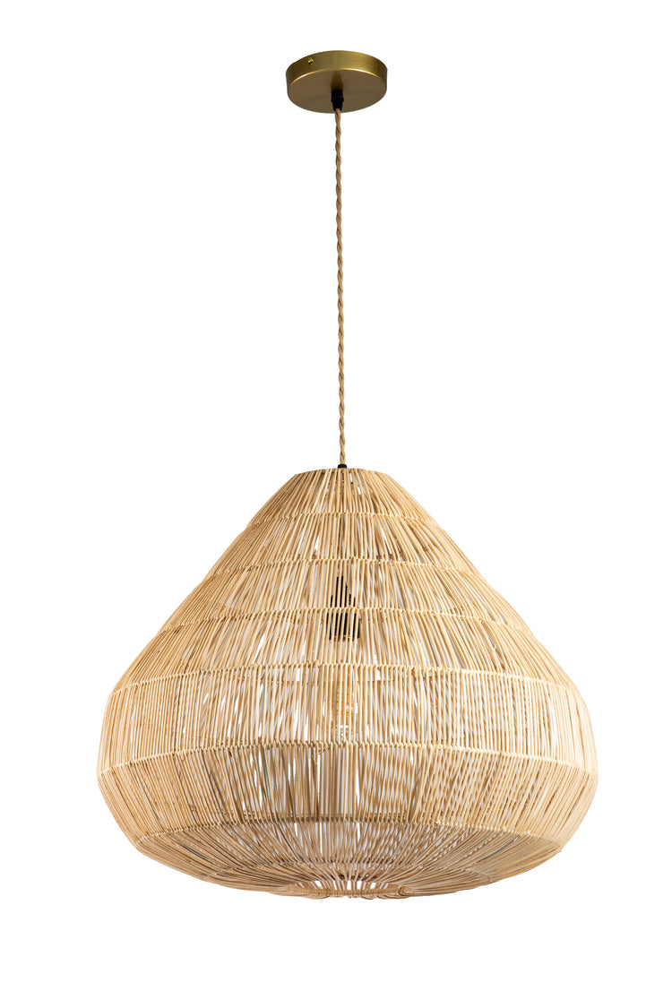 Handmade Boho Rattan Pendant Light