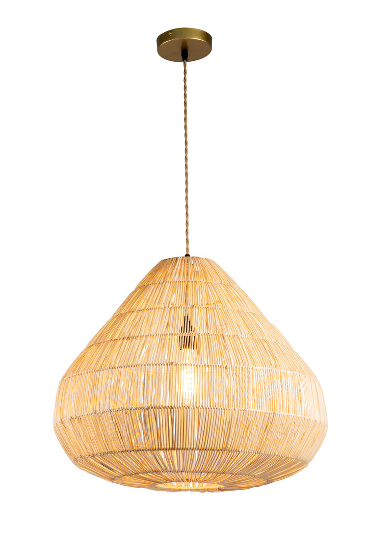 Handmade Boho Rattan Pendant Light