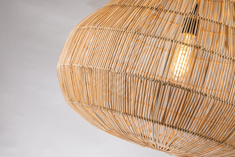 Handmade Boho Rattan Pendant Light