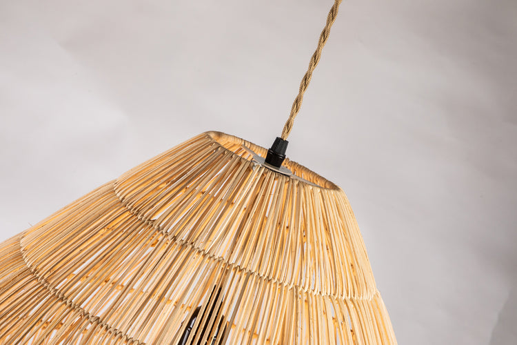 Handmade Boho Rattan Pendant Light