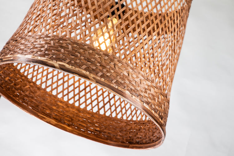 Rattan Cylnider Pendant Light