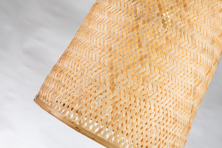 Rattan Cylinder Hanging Pendant Light