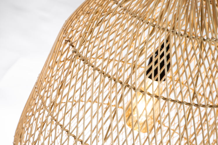 Handmade Rattan Teardrop Pendant Light