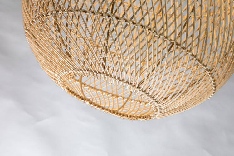 Handmade Rattan Teardrop Pendant Light