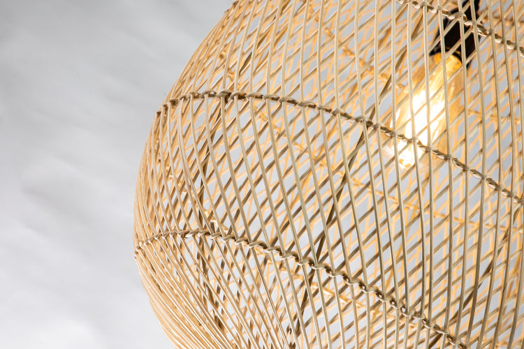 Handmade Rattan Teardrop Pendant Light