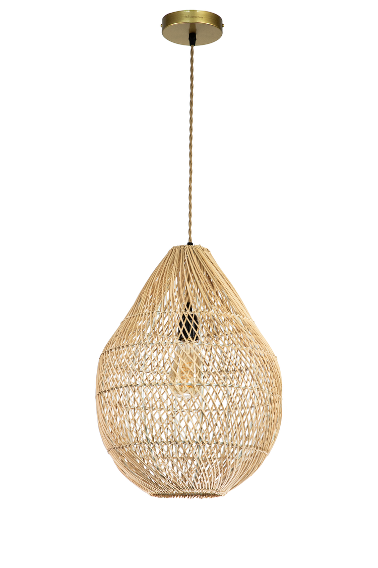 Handmade Rattan Hanging Pendant Light