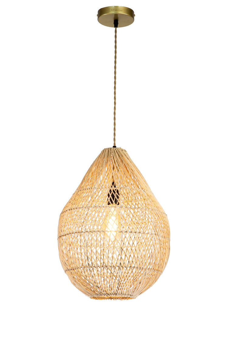 Handmade Rattan Hanging Pendant Light