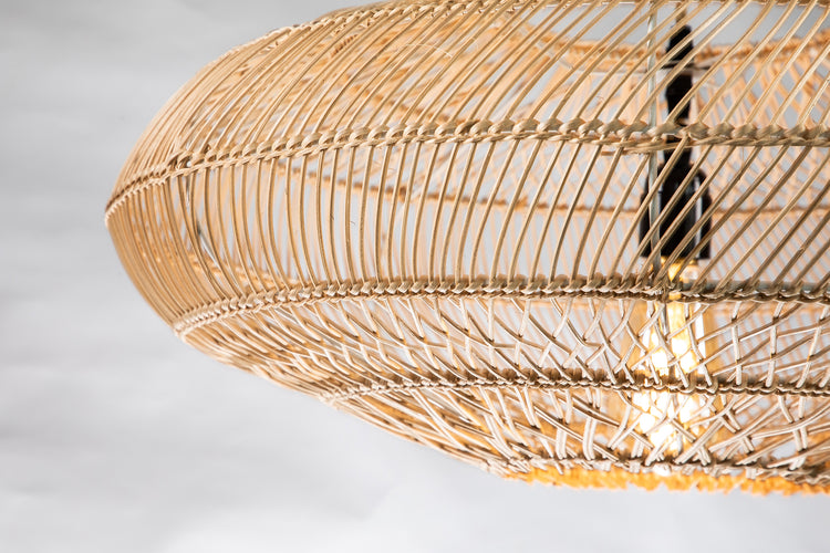 Handmade Rattan Pendant Light 23.6"x10.2"