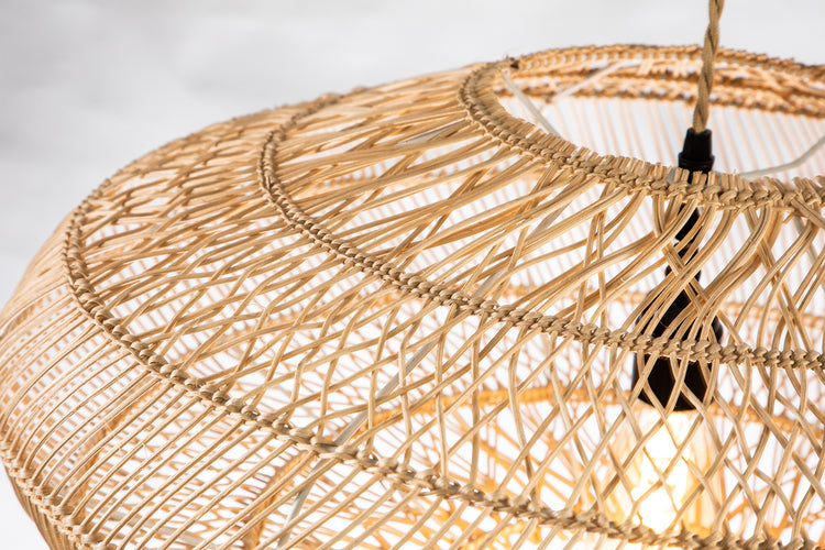 Handmade Rattan Pendant Light 23.6"x10.2"
