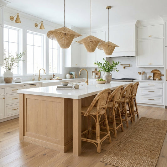 Elara Open-Concept Rattan Lighting Set