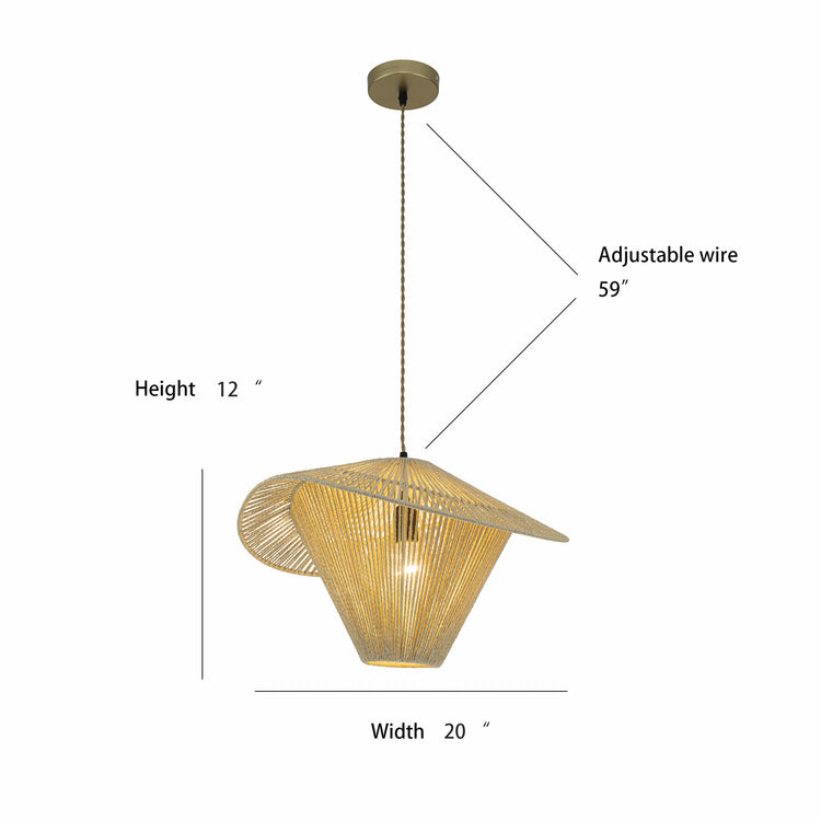 Elara Open-Concept Rattan Lighting Set