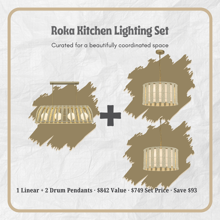 Roka Complete Kitchen Lighting Set