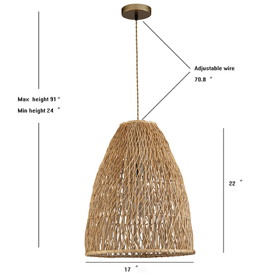 Bell shape Hand crafted woven