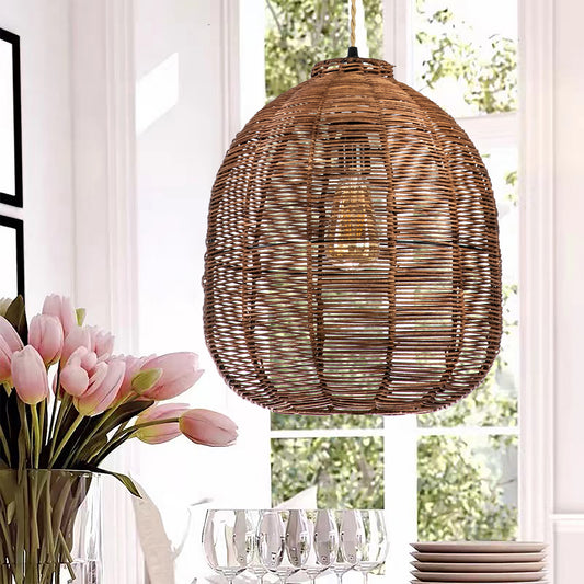 Wicker Rattan Pendant Light